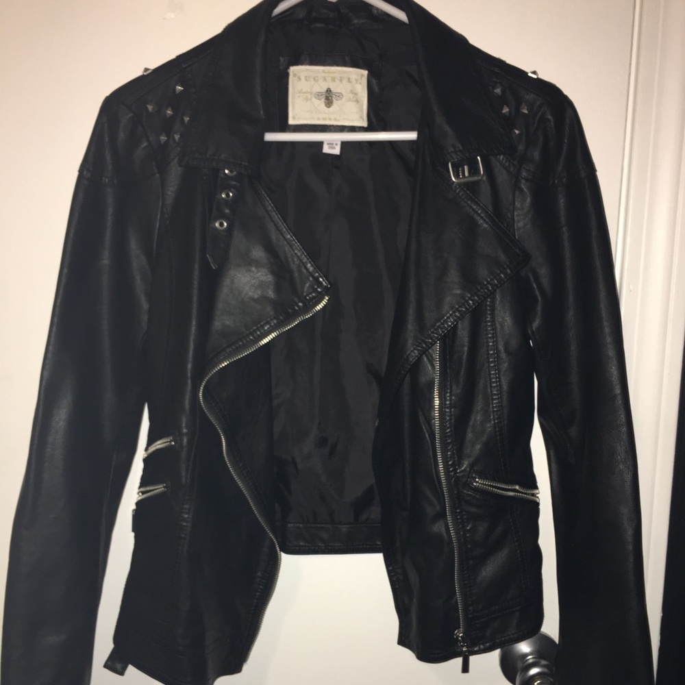 Sugarfly “leather” jacket size m women’s
